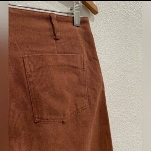 ee:some High Waisted Wide Leg Pants Neutral Boho Chic Preppy Contemporary - Picture 9 of 9